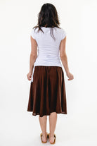 Surya Ethical Cotton 'Rosa' Skirt from Nepal - rear view