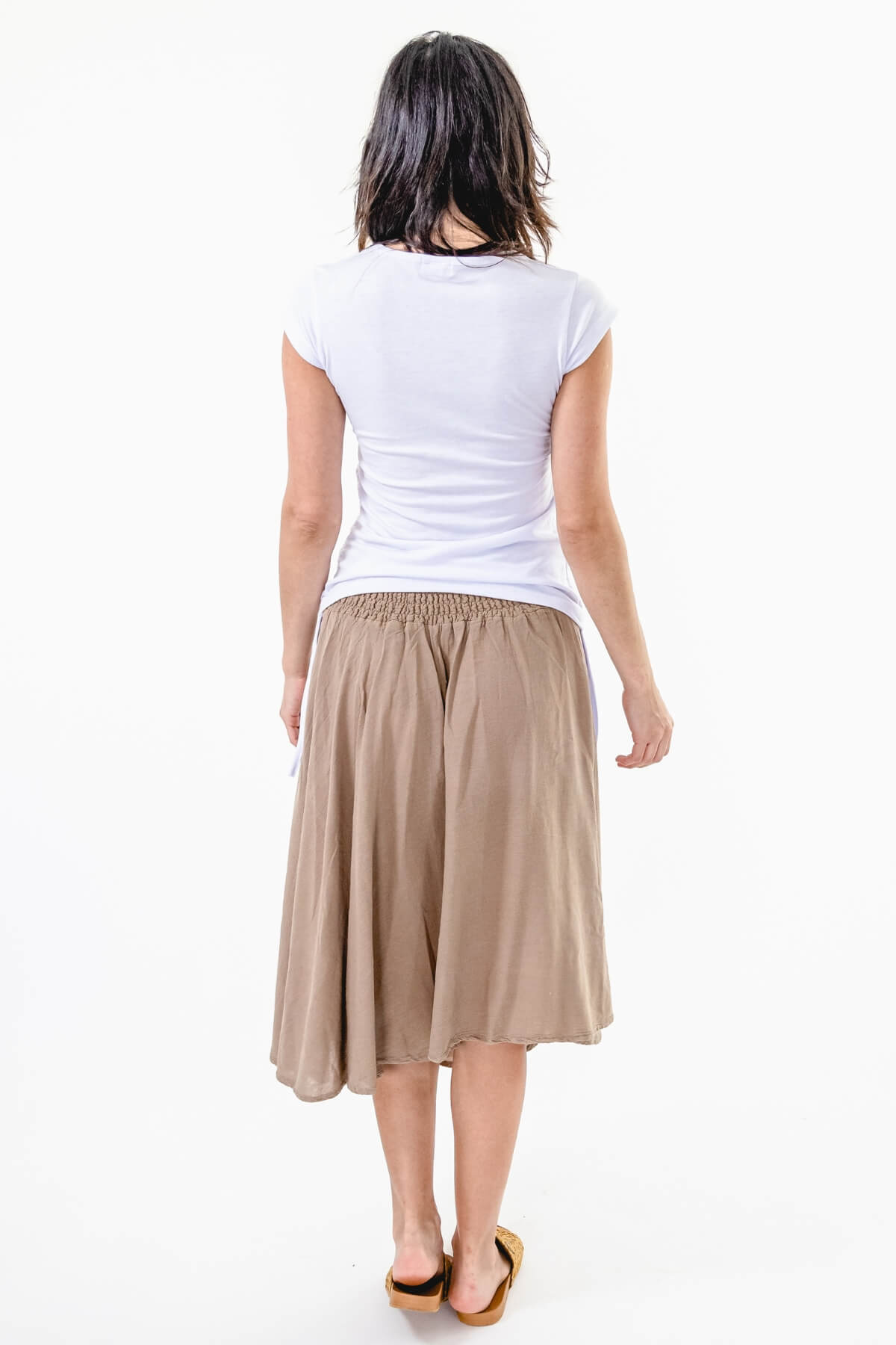 Surya Ethical Cotton Everyday Skirt from Nepal - rear view