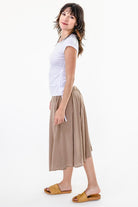 Surya Ethical Cotton 'Rosa' Skirt from Nepal - left side view