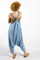 Surya Australia Cotton Drop Crotch Overalls made in Nepal - rear view