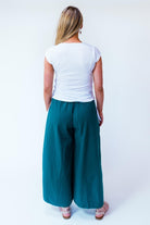 Surya Australia Ethical Cotton Palazzo Pants made in Nepal - Turquoise