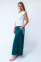 Surya Australia Ethical Cotton Palazzo Pants made in Nepal - Turquoise