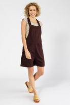 Surya Cotton Short Overalls (Dungarees) made in Nepal - Chocolate