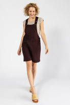 Surya Cotton Short Overalls (Dungarees) made in Nepal - Chocolate