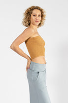 Surya Strapless Tube Top made in Nepal - Clay