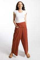 Surya Australia Cotton Thai Fisherman Pants made in Nepal - Rust