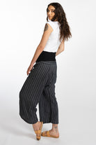 Surya Australia Ethical Striped Cotton Thai Fisherman Pants - Black