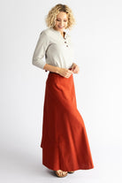 Surya Australia Ethical Cotton Wrap Skirt made in Nepal - Rust