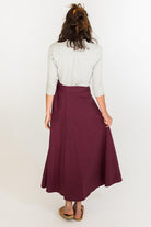 Surya Ethical Cotton Wrap Skirt made in Nepal - rear view