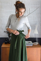 Surya Ethical Cotton Wrap Skirts made in Nepal - tie up detail