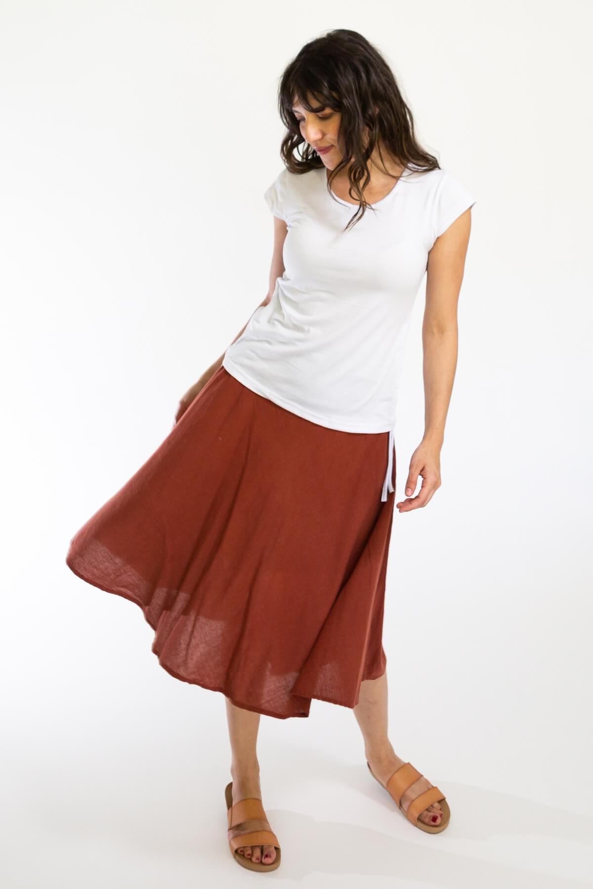 Surya Ethical Cotton 'Rosa' Skirts from Nepal