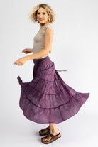 Surya Australia Ethical Cotton 'Franti' Skirt made in Nepal - Lilac