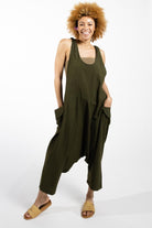 Surya Ethical Cotton Drop Crotch Overalls made in Nepal