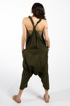 Surya Ethical Cotton Drop Crotch Overalls made in Nepal - rear view