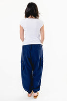 Surya Australia Ethical Drop Crotch Pants Made in Nepal - Blue