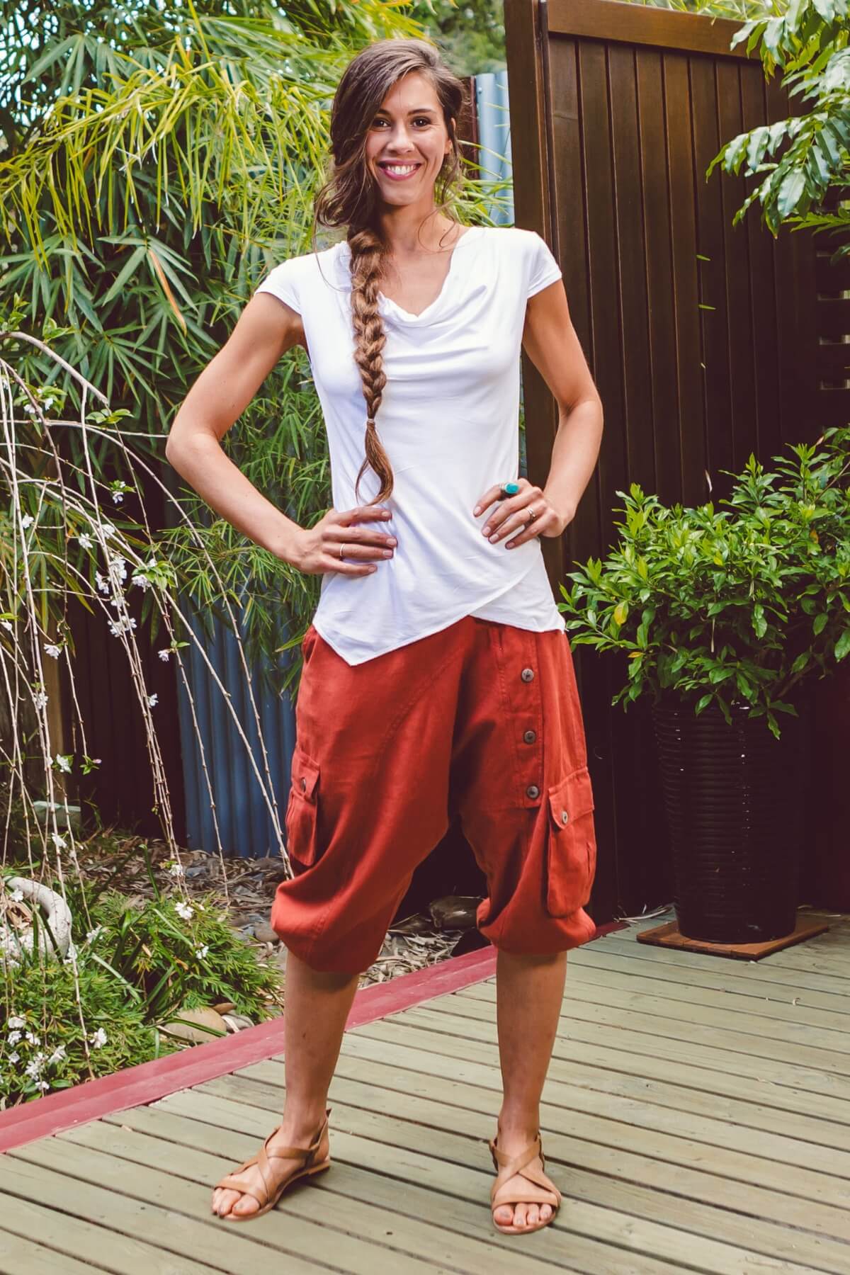 Surya Australia Ethical Cotton Drop Crotch Shorts made in Nepal