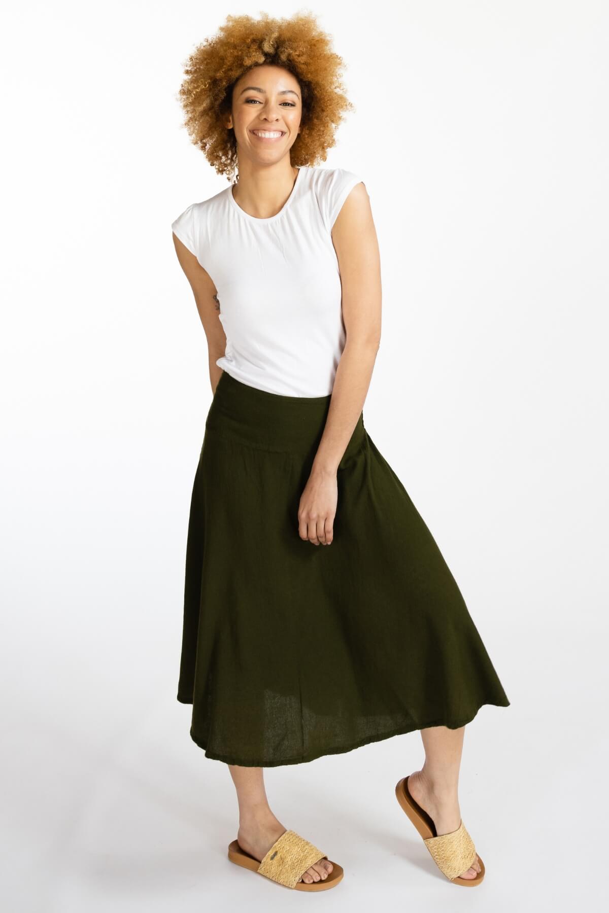 Surya Ethical Everyday Skirt made in Nepal