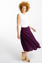 Surya Ethical Everyday Skirt made in Nepal - Wine