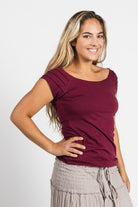 Surya Australia Organic Cotton 'Priya' Top made in Nepal - Berry