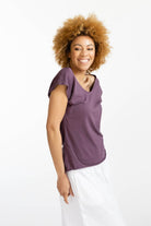 Surya Australia Ethical Organic Cotton Everyday 'Mimi' Top - Purple