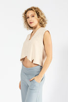 Surya Organic Cotton 'Ayumi' Top made in Nepal - Oatmeal