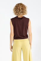 Surya Organic Cotton 'Ayumi' Top made in Nepal - Chocolate