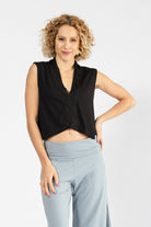 Surya Organic Cotton 'Ayumi' Top made in Nepal - Black