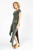 Surya Organic Cotton 'Sarita' Dress made in Nepal - Sage