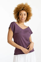 Surya Australia Ethical Organic Cotton Everyday 'Mimi' Top - Purple