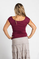 Surya Australia Organic Cotton 'Priya' Top made in Nepal - Berry