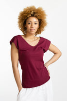 Surya Australia Ethical Organic Cotton Everyday 'Mimi' Top - Berry