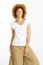 Surya Australia Ethical Organic Cotton Everyday 'Mimi' Top - White