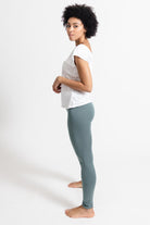 Surya Australia Organic Cotton Leggings made in Nepal - Ocean