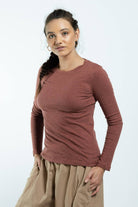 Surya Ethical Organic Cotton Basic Top made in Nepal - left view