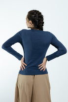 Surya Ethical Organic Cotton Basic Top made in Nepal - rear view