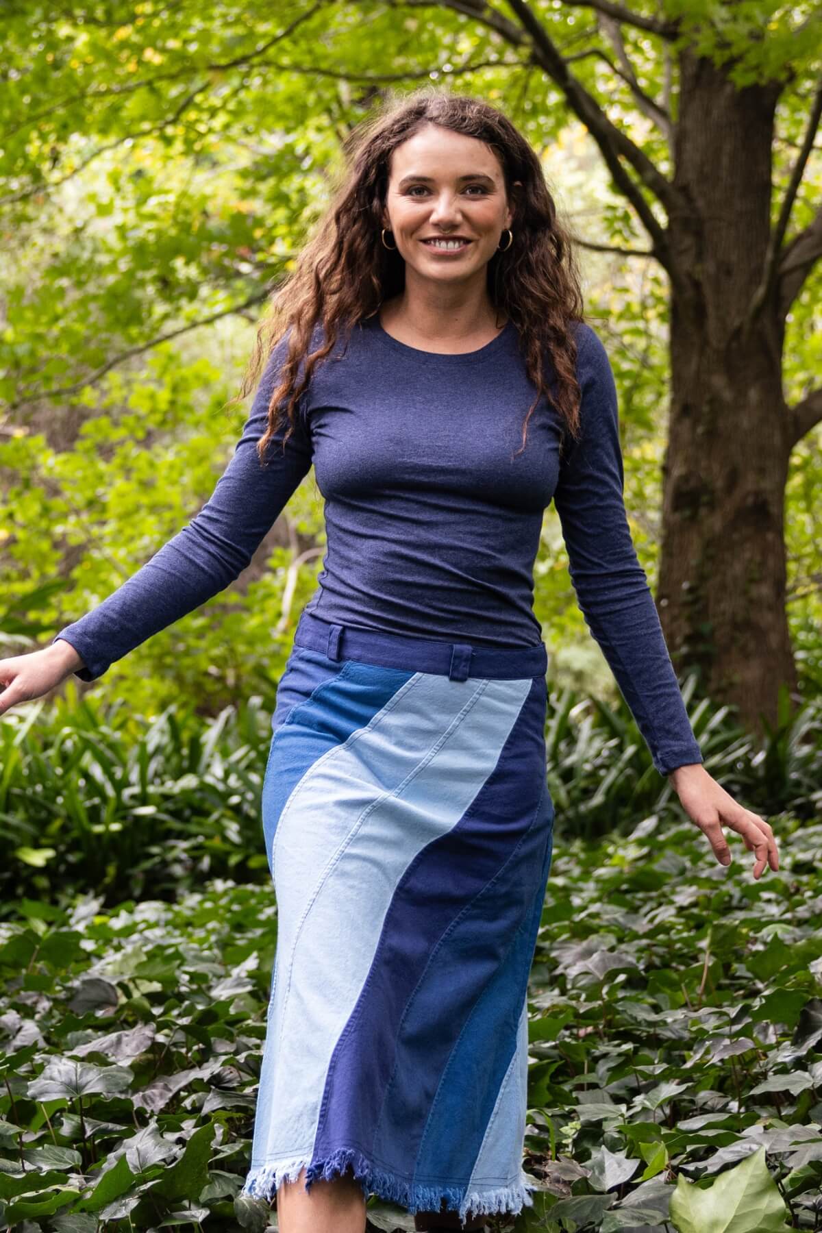 Surya Ethical Organic Cotton Basic Long Sleeve Top made in Nepal