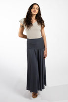 Surya Organic Cotton Maxi 'Sonder' Skirt made in Nepal - Dusty Grey