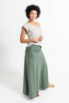 Surya Ethical Organic Cotton Maxi Skirt made in Nepal - right side view