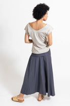 Surya Organic Cotton Maxi 'Sonder' Skirt made in Nepal - rear view