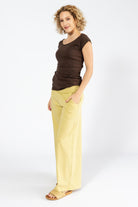 Surya Australia Organic Cotton 'Freedom Pants' made in Nepal - Lemon