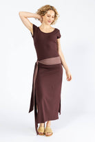 Surya Organic Cotton 'Sarita' Dress made in Nepal - Sangria