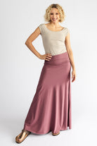 Surya Organic Cotton 'Sonder' Skirt made in Nepal - Dusty Mauve