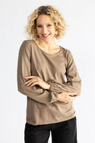 Surya The Label Ethical Organic Cotton 'Zoé' Top made in Nepal - Sage