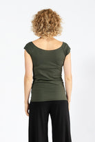 Surya Organic Cotton 'Priya' Top - Olive