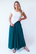 Surya Australia Ethical Cotton Palazzo Pants made in Nepal - Turquoise