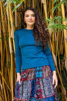 Surya Ethical Ribbed Cotton Long Sleeve Tops made in Nepal