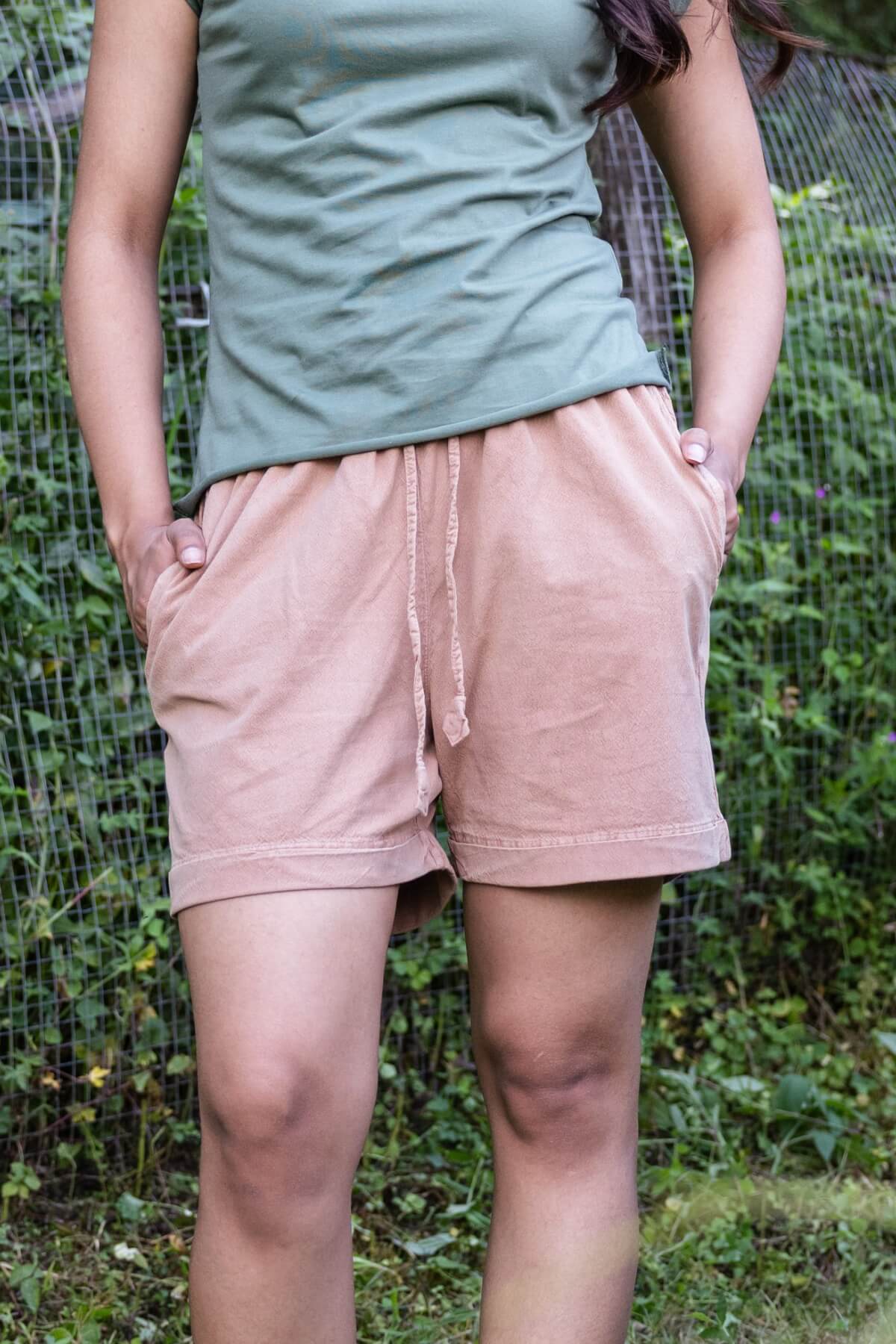 Surya Cotton Sierra Shorts made in Nepal - Sand