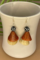 Surya Fair Trade Polymer Clay Earrings from Nepal - Conical