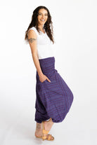 Surya Australia Ethical Cotton Low Crotch Pants - Striped Purple