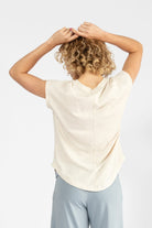 Surya Australia Organic Cotton Basic Tee made in Nepal - Oatmeal